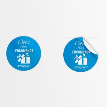 Imagem de 100 Adesivo lacre sacola Sua encomenda chegou  Variações - Teodoro imp