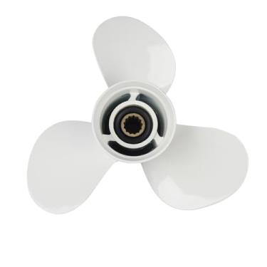 Imagem de TEKKOAUTO Substituição de hélice para motores de popa Yamaha 3 polegadas caixa de engrenagens 25-60 HP 13 estrias 663-45956-01-EL