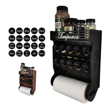 Imagem de Porta Tempero de Parede 10 Potes