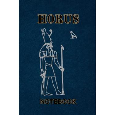 Imagem de Horus Notebook: 100 Page Line. Egyptian God Themed Journal
