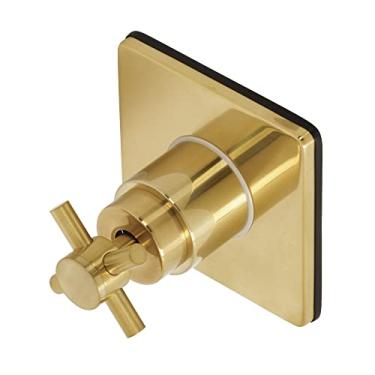 Imagem de Kingston Brass KS3047DX Concord Válvula de desvio de três vias com kit de acabamento, latão escovado