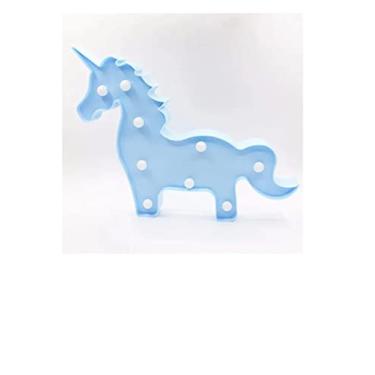 Imagem de Luminária Led Unicórnio - Decoração Enfeite Festa (BRANCA)