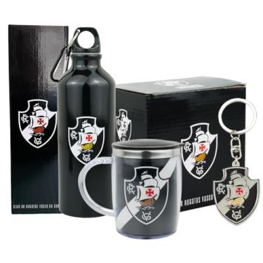 Imagem de Kit Presente Vasco Caneca Térmica Inox Garrafa Chaveiro