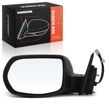 Imagem de A-Premium Espelho retrovisor traseiro externo preto dobrável manual sem aquecimento compatível com Honda HR-V HRV LX 2017-2022