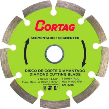 Imagem de Disco Diamantado Cortag Segmentado 110Mm X 20Mm - 60973