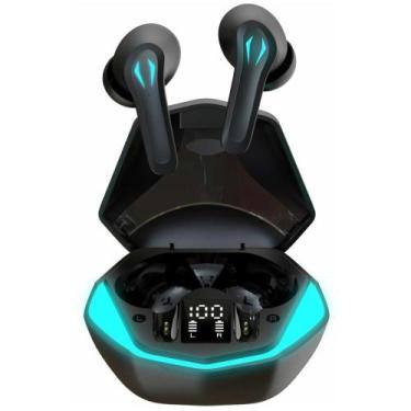 Imagem de Fone de Ouvido Gamer Sem Fio Bluetooth, Microfone e LED - RMEletronico