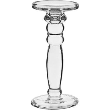 Imagem de CASTIÇAL DECORATIVO PORTA VELA HOME&CO ECO CRYSTAL 24x11x11cm TRANSPARENTE