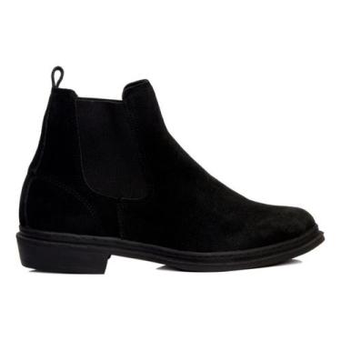 Imagem de Botina Texana Masculina Bota Chelsea Em Couro Camurça - USEVRSTORE, Pr