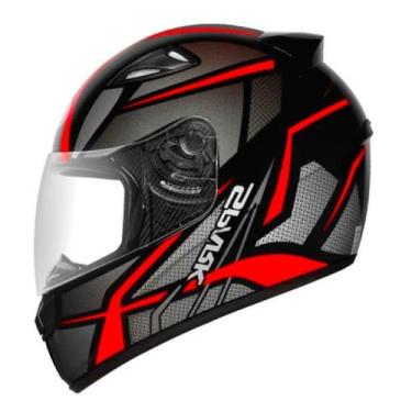 Imagem de Capacete Ebf New Spark Spider Preto e Vermelho, 56