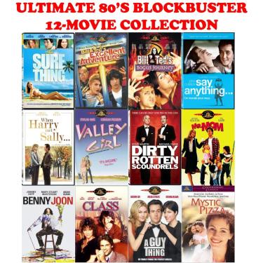 Imagem de GOGO1 Coleção De Dvd De 12 Filmes De Sucesso Dos Anos 80: The Sure Thing/ Valley Girl/ When Harry Met Sally/ Say Anything/ Mystic Pizza/ Bill & Ted/ Class/ Benny Joon/ Mr. Mom [Dvd, Pacote Com 5] Re
