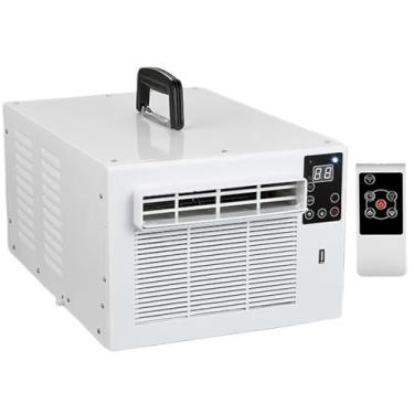 Imagem de Ar condicionado móvel de 2500 BTU, unidade de ar condicionado portátil, desumidificador embutido, mini ar condicionado com controle remoto, com luz, função temporizador, adequado para quarto, camping