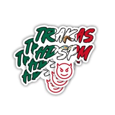 Imagem de BAVAHA [7,6 cm x 10 cm, 3 peças] Adesivo Trakas Hdspm Trakas hdspm Calcomanía Trakas Adesivo Bandeira do México Presentes Adulto Humor Sarcástico Citação Espanhola Adesivo de Vinil para Carro Laptop