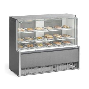 Imagem de Vitrine Estufa com Bandeja 140 cm Inox 220V Gelopar MEQA-140R