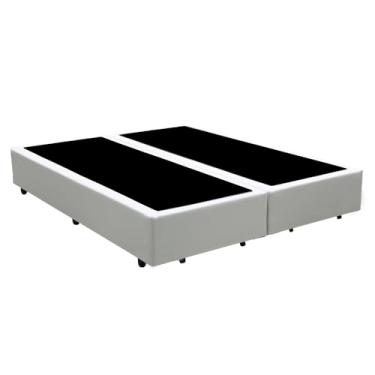 Imagem de Cama Box King Bipartido Branco Sintetico 40x192x203 - F A Elegante