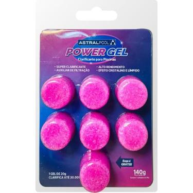 Imagem de Clarificante Power Gel 140g Para Piscinas Com 7 Pastilhas Com 20 Grama