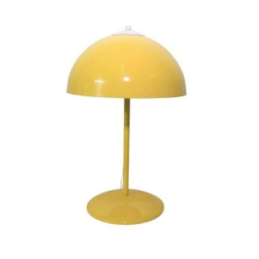 Imagem de Abajur Cogumelo Luminária de Mesa Amarelo - Bronzil