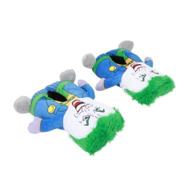 Imagem de Bioworld Chinelos de pelúcia Batman Joker para adultos, Btm Joker, P