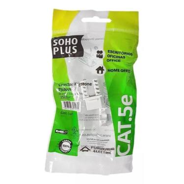 Imagem de Keystone Rj45 Cat5E Branco Soho Plus Furukawa Caixa 50Pçs