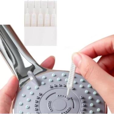 Imagem de Kit com 20 Escovinhas Multifuncionais: Solução Completa para Desentupir e Limpar Chuveiro, Tubos, Torneiras, Bicos de Pia e Canudos Reutilizáveis | Limpeza Profunda e Eficiente para seu Banheiro Casa