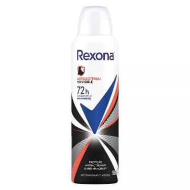 Imagem de Desodorante Antitranspirante Aerosol Feminino Rexona Antibacterial + Invisible 72 horas 150ml