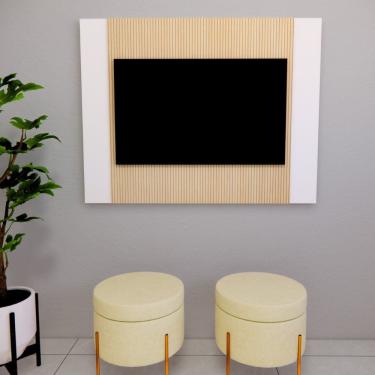 Imagem de Painel Suspenso para Tv até 42 Polegadas Ripado Branco