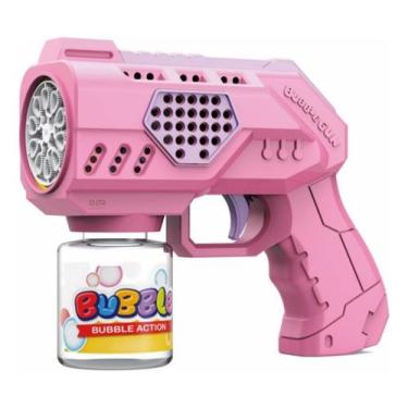 Imagem de Brinquedo Arminha De Sabão Lança Bolha De Sabão Pistola Luz - Smactudo