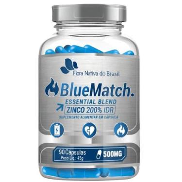 Imagem de Bluematch C/90 Cápsulas Larginina, Cafeína, Taurina E Zinco - Flora Na