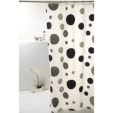 Imagem de CORTINA BOX PEVA 1.80X1.60M BOLAS PRETAS 816010