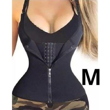 Imagem de Cinta Modeladora Dupla Ajustável Feminina Alça Reduz e Afina Cintura L