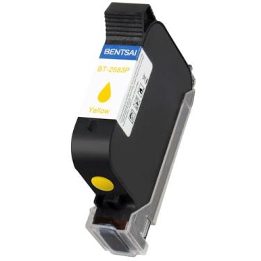 Imagem de BENTSAI Cartucho De Tinta Solvente Secagem Rápida Bt-2583P Amarelo Original Para Uso Com Impressora Jato Portátil 0,5" Bt-Hh6105B2 Bt-Hh6105B3 B10