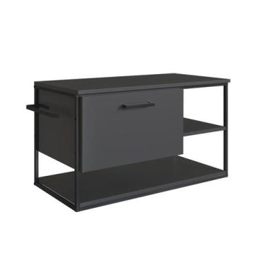 Imagem de Gabinete para Banheiro de Parede 80cm P1007 Grafite - Placa e Ponto