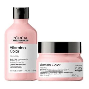 Imagem de Kit Loreal Vitamino Color Shampoo 300ml + Máscara 250ml Prom