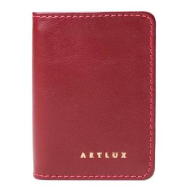 Imagem de Porta Cartão Masculino Artlux 113, Vermelho Escuro