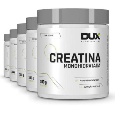 Imagem de Kit 5 Creatina Monohidratada Dux Sem Sabor 300G - Dux Nutrition Lab