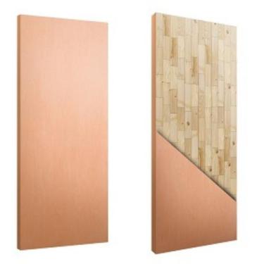 Imagem de Porta Sólida em Madeira Lisa HDF Pinus Lâmina de Curupixá - JB Paes