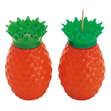 Imagem de Kit Saleiro e Paliteiro em Plástico Abacaxi - Mais Amigas