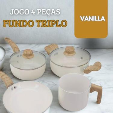 Imagem de Jogo Conjunto de Panelas Cerâmica  Moderna  Antiaderente Não Gruda 04 