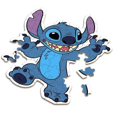 Imagem de Quebra Cabeças do Stitch Educativo com 60 Peças no Formato do Boneco X