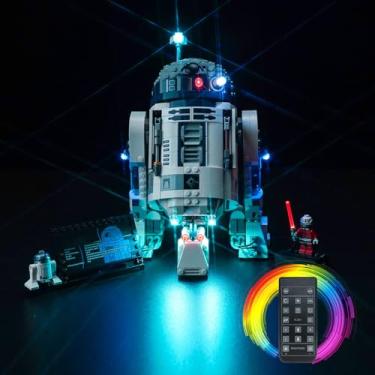 Imagem de VONADO LED Light Kit Compatible with Lego R2-D2 Brick Built Droid 75379 (No Models Only Light) Remote Control Creative Lighting Set Accessories Compatible with Lego R2-D2 25th Anniversary Set