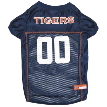 Imagem de Pets First NCAA College Auburn Tigers Jersey de malha para cães e gatos, grande. Camisa de cachorro grande licenciada com seu time favorito de futebol/basquete universitário
