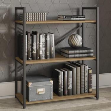 Imagem de Estante Baixa Industrial Kappesberg Escritório Sala 3 Prateleiras Base