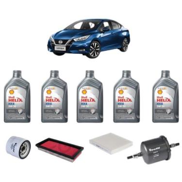 Imagem de Kit revisão troca de oleo versa 1.6 2011 a 2020 shell