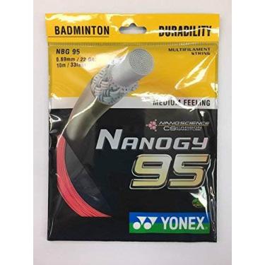 Imagem de Cordas de badminton Nanogy 95 da Yonex, Vermelho