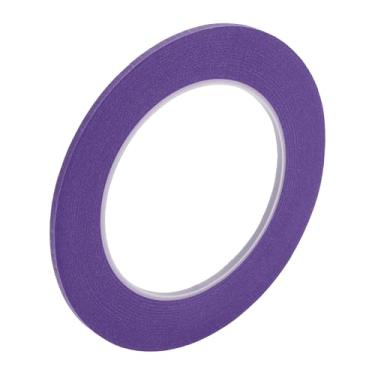 Imagem de Edinstry Fita adesiva de 0,1 polegada x 52,5 metros, fita adesiva de pintura de fácil remoção para pintura, etiquetagem e artesanato DIY, papel crepe, aderência média, sem resíduos, fita decorativa