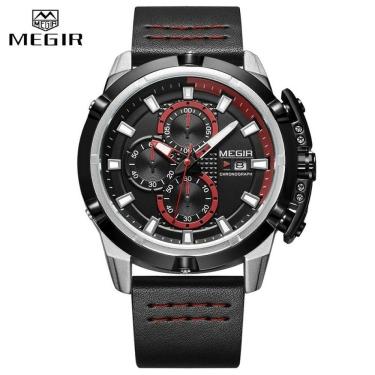Imagem de Relógio Masculino Megir 2062 à Prova D'água Preto
