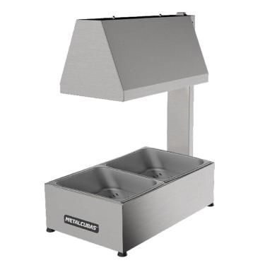 Imagem de Conservador De Fritura Elétrico Metalcubas 2 Cubas 1 Kg Cada Mcf2cp 110v