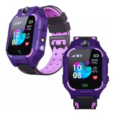 Imagem de Relógio Smartwatch Infantil Kids C5 Roxo Gps Ratreio Ligação Filhos En