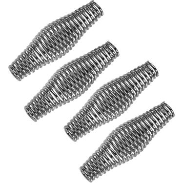 Imagem de WAO ZONE 4 Peças De Aço Inoxidável Para Churrasco, Alças Mola, Toque Frio, Fogão Resistente, Defumador, Grelha, Fogão, Poço