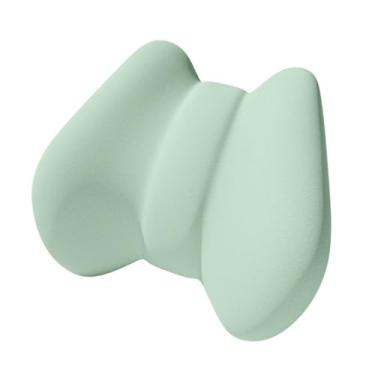Imagem de OIIBWQ Almofada de Apoio Lombar, Almofada Ergonômica de Espuma Viscoelástica Macia, Almofada para Cadeira de Escritório para Assentos de Carro Resistentes, Verde