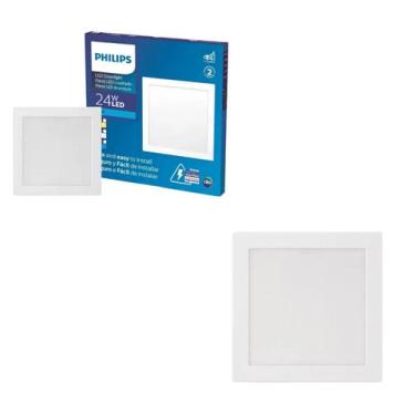 Imagem de 2 Luminárias Plafon Led 24w Philips 3000k 2000lm Bivolt